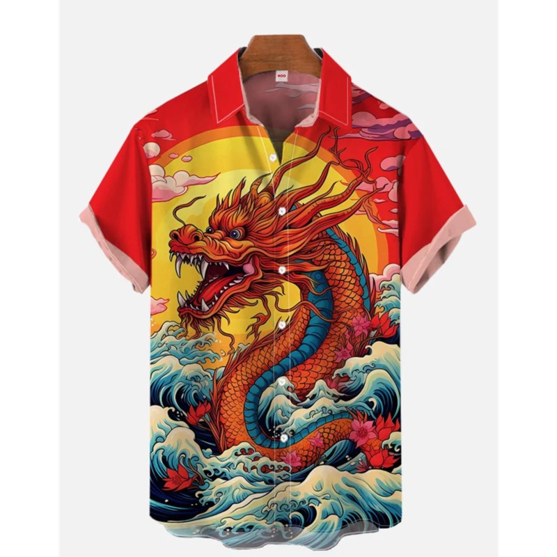 Fashion Ethnic Wear For Men - Retro heren linnen overhemd met etnisch