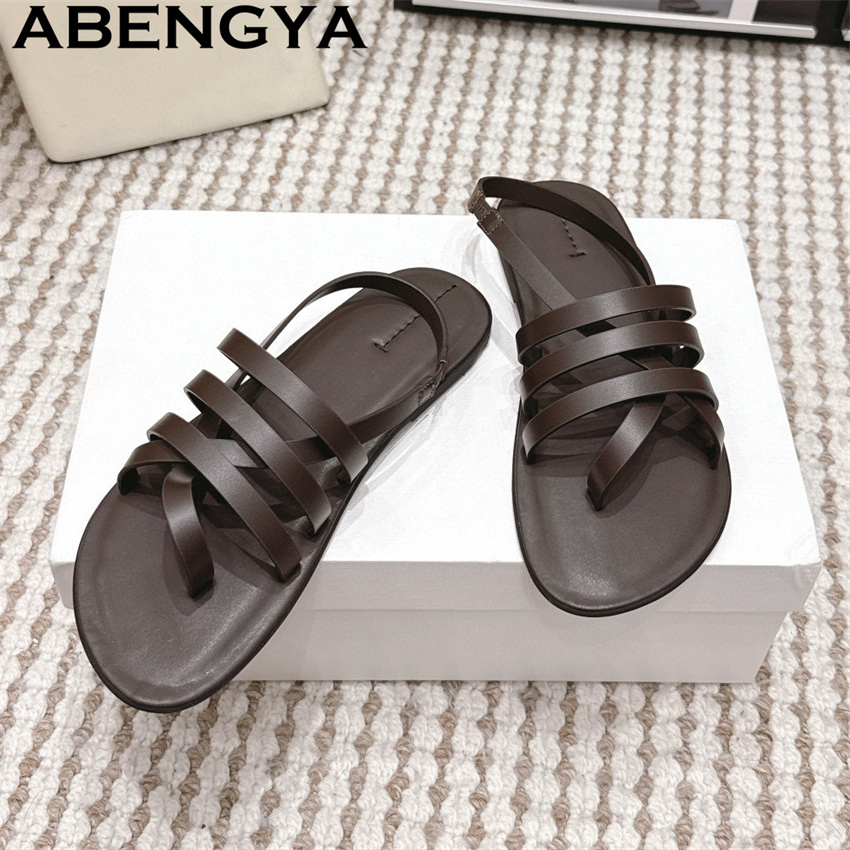 Ethnic Fashion Women - Etnische stijl smalle bandjes slippers platte