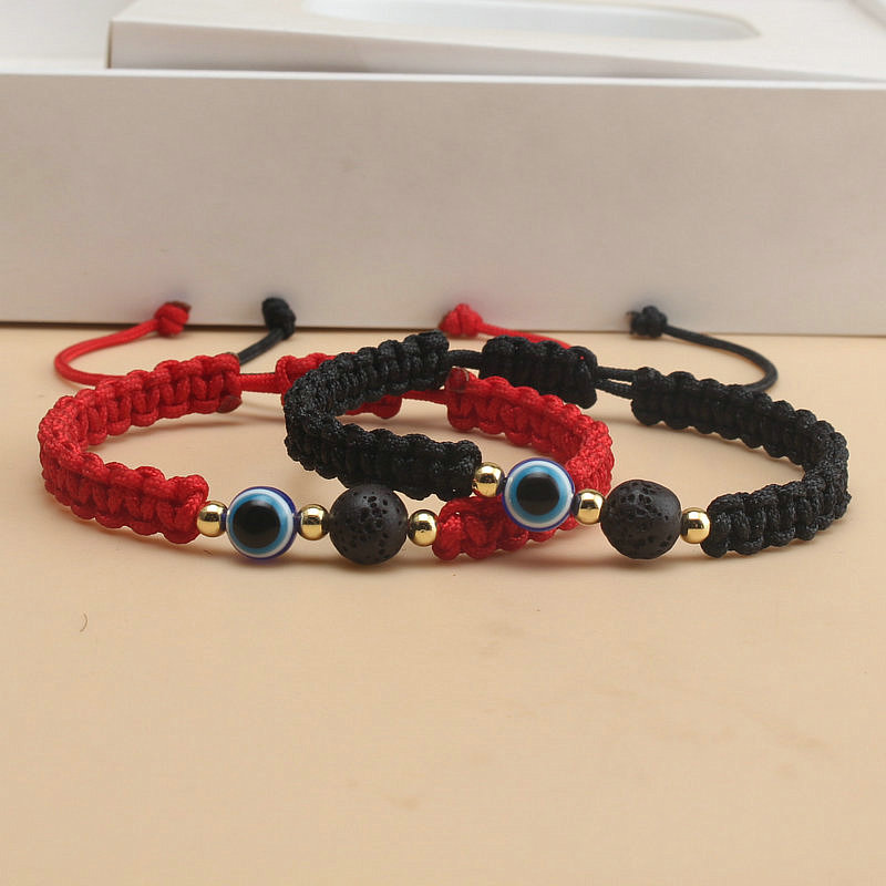 Fashion Ethnic Wear For Men - Etnische stijl boze oog armband vulkanische