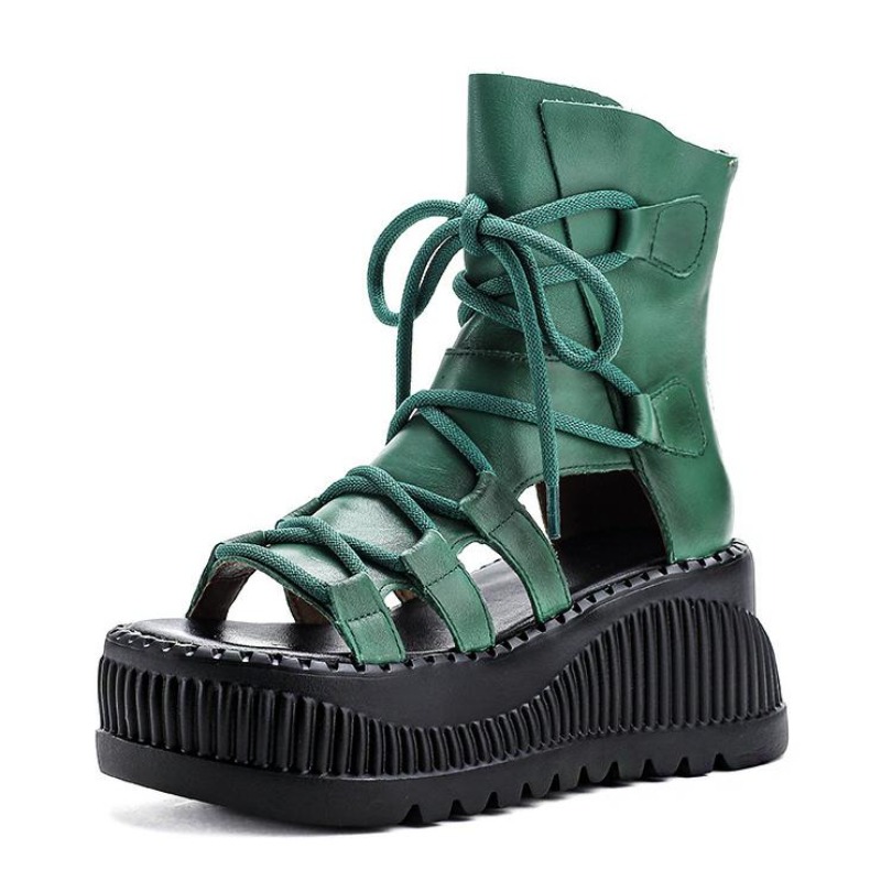 8CM Etnische Koe Lederen Enkel - Ethnic Fashion Women recensie en prijs