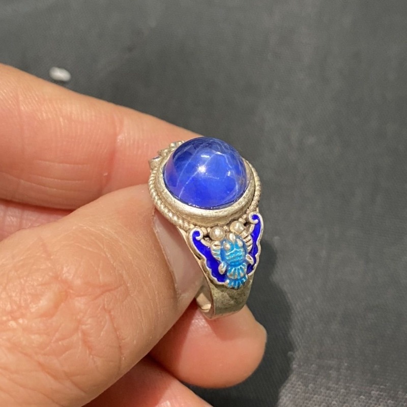 Etnische Cloisonne open ring,  - Fashion Ethnic Wear For Men recensie en prijs