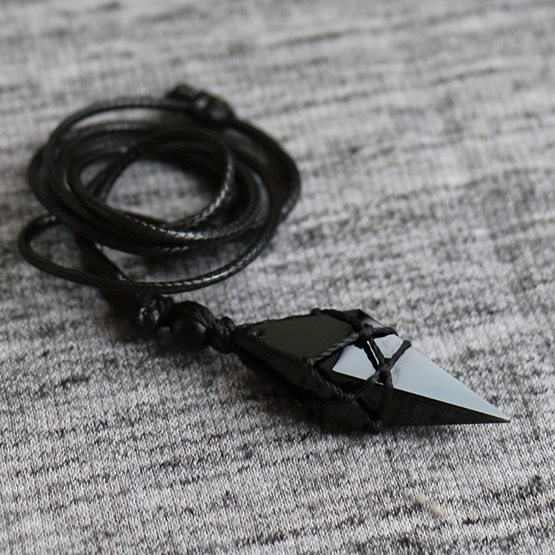 Zwarte Obsidiaan Pijlpunt Kris - Fashion Ethnic Wear For Men recensie en prijs