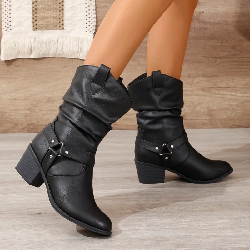 Halfhoge dameslaarzen Retro ge - Ethnic Fashion Women recensie en prijs